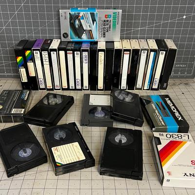 Whole pile of Beta Max Tapes. 