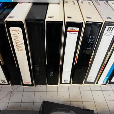 Whole pile of Beta Max Tapes. 