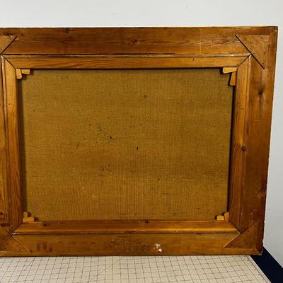 ANTIQUE LANDSCAPE Signed 