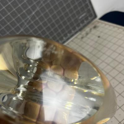 ART - Clear Hand Blown pair of Swans 