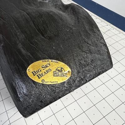 ART - Carved BEAR Signed Jeff Fleming 