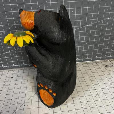 ART - Carved BEAR Signed Jeff Fleming 