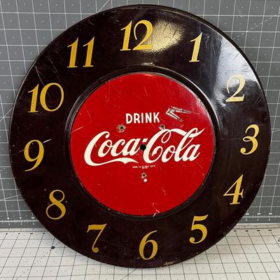 Antique Coca-Cola Clock Face