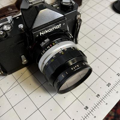 NIKON NIKOMAT Camera with Case 