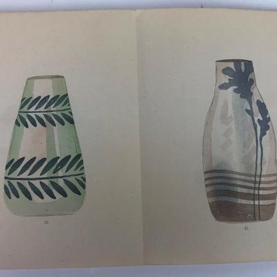 HAND PAINTED POTTERY DESIGN CATALOG EARLY 20th CENTURY S SAWADA