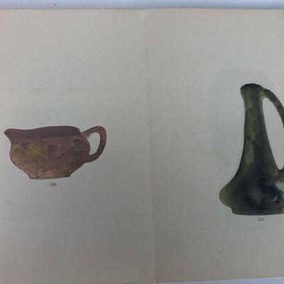 HAND PAINTED POTTERY DESIGN CATALOG EARLY 20th CENTURY S SAWADA