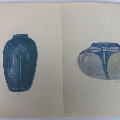 HAND PAINTED POTTERY DESIGN CATALOG EARLY 20th CENTURY S SAWADA