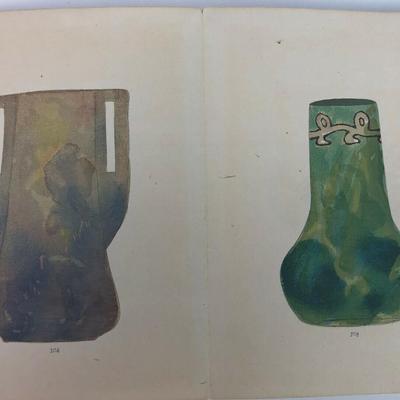 HAND PAINTED POTTERY DESIGN CATALOG EARLY 20th CENTURY S SAWADA