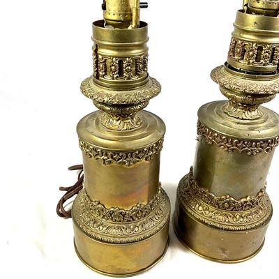 1367 Pair of Vintage French Regency Lamps