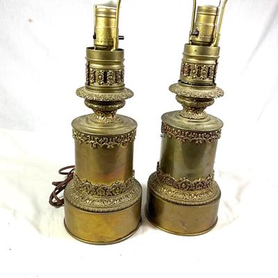 1367 Pair of Vintage French Regency Lamps