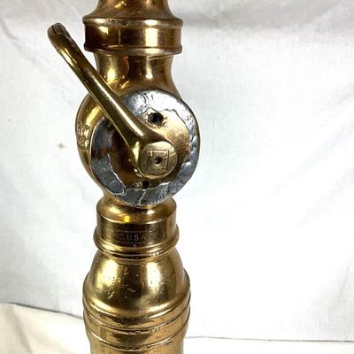 1368 Vintage Larkin Firehouse Brass Hose Nozzle