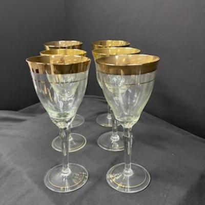 1960's Hungarian Crystal Stemmed Glasses  Lot 1