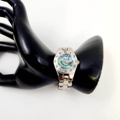 RUMOUR #43833 SILVER TONED MOTHER OF PEARL FACE WATCH