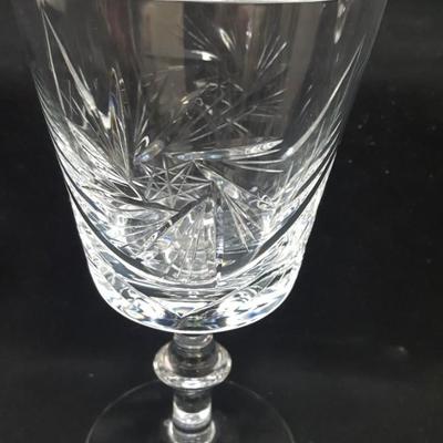 Buzzstar pattern Crystal wine glasses