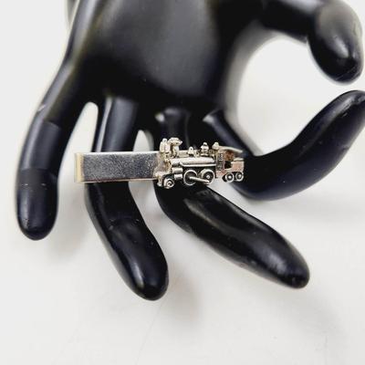 VINTAGE SWANK TRAIN TIE CLIP