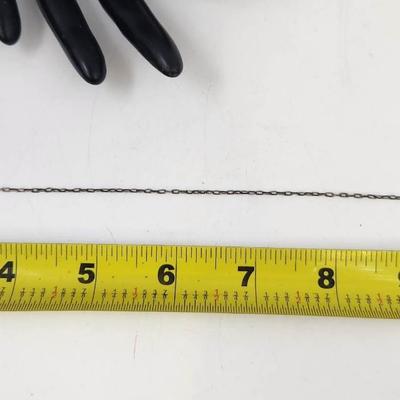BEAUTIFUL STERLING SILVER CHAINED TIE CLIP