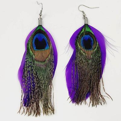 BEAUTIFUL PEACOCK HANGING EARRINGS
