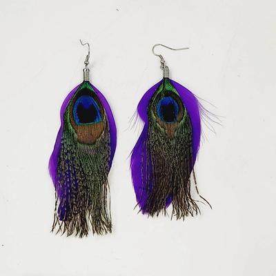 BEAUTIFUL PEACOCK HANGING EARRINGS