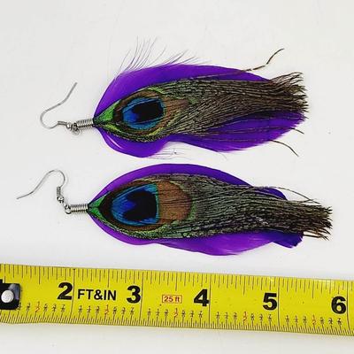 BEAUTIFUL PEACOCK HANGING EARRINGS