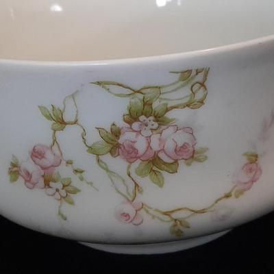 Nice variety of Dishware / chinaware and a neat wooden and wire basket