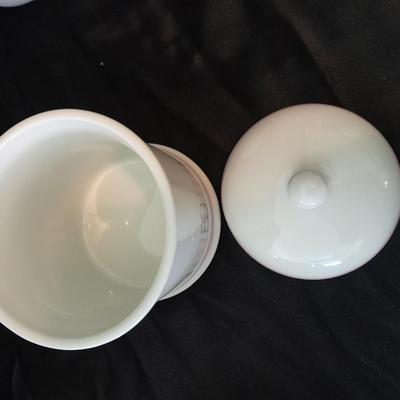 Nice variety of Dishware / chinaware and a neat wooden and wire basket