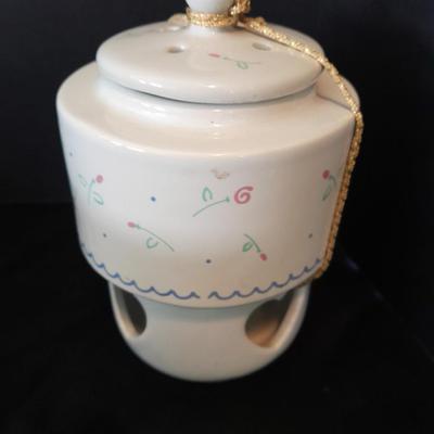 Nice variety of Dishware / chinaware and a neat wooden and wire basket