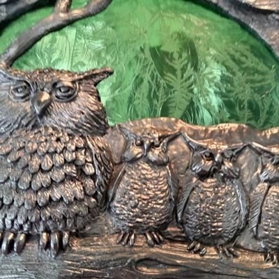 Michael Anthony Ricker 1985 Annual Pewter Plate Owls