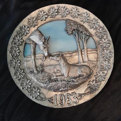 8" Michael Anthony Ricker 1983 Mother's Day Plate with Horse and Foal