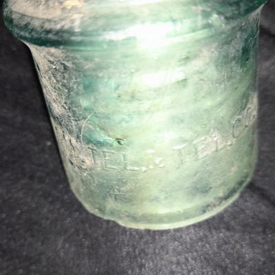 Antique glass Insulators, Different colors, Clay, Hemingray