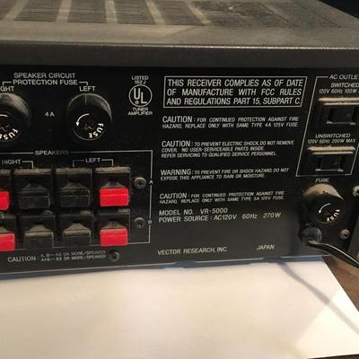Vector Research FM/AM Stereo Receiver VT 5000