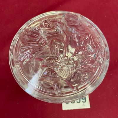 Floral tulip lidded bowl