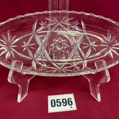 Anchor Hocking star of DAVID 8 1/2â€relish tray