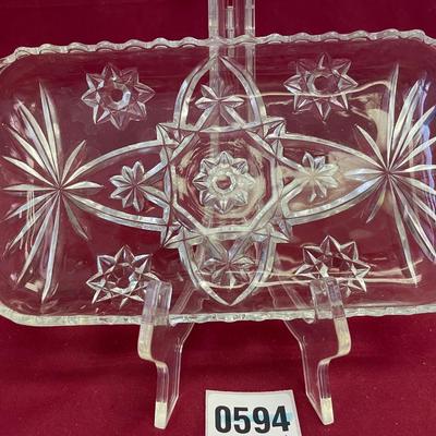 Anchor Hocking Star of David relish tray