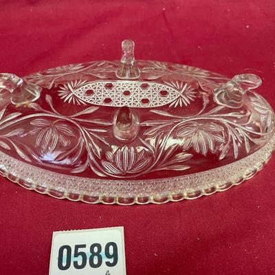 Beautiful oval scalloped dish