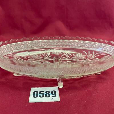 Beautiful oval scalloped dish
