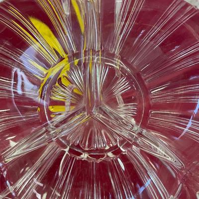 Hazel Atlas, fan, 3 pt divided dish