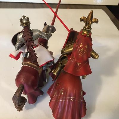Papo Knights on horses.