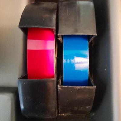 Vintage WORKING DYMO 2300 Typewriter Kit / Lable maker with case and tape refills