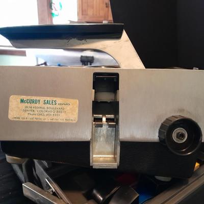 Vintage WORKING DYMO 2300 Typewriter Kit / Lable maker with case and tape refills