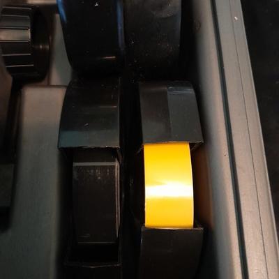 Vintage WORKING DYMO 2300 Typewriter Kit / Lable maker with case and tape refills