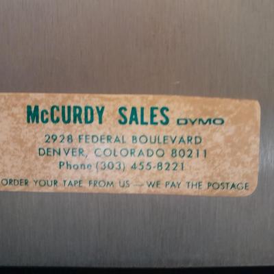 Vintage WORKING DYMO 2300 Typewriter Kit / Lable maker with case and tape refills