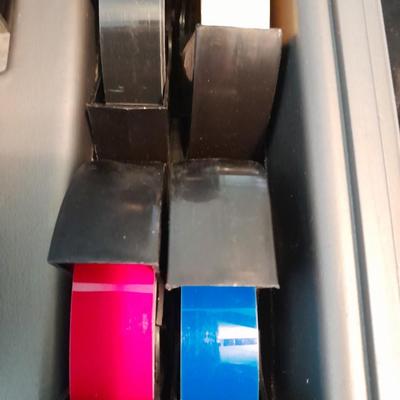 Vintage WORKING DYMO 2300 Typewriter Kit / Lable maker with case and tape refills