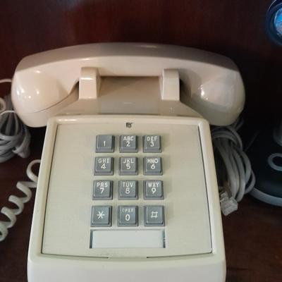 Vintage push button Tabletop telephone, Book with hidden compartment, and more