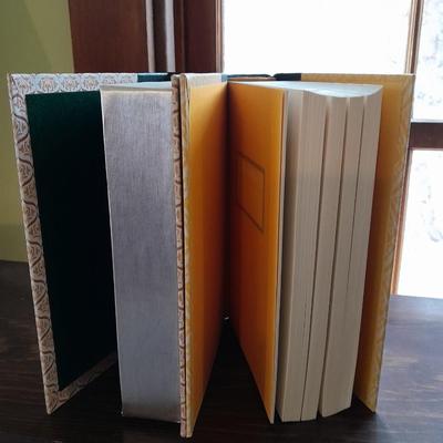 Vintage push button Tabletop telephone, Book with hidden compartment, and more