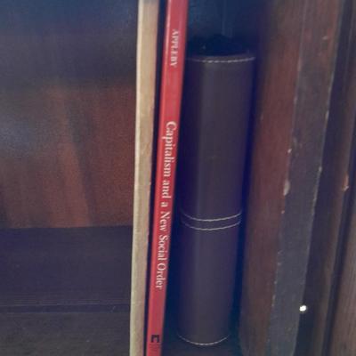 Vintage push button Tabletop telephone, Book with hidden compartment, and more