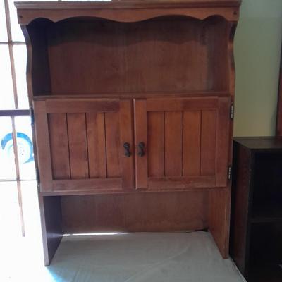Hutch top or hanging wall shelf