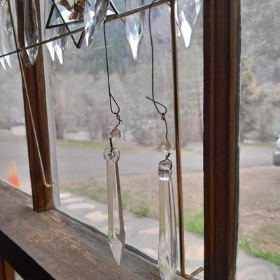 22 Glass crystal suncatcher Pendants and a suncatcher star