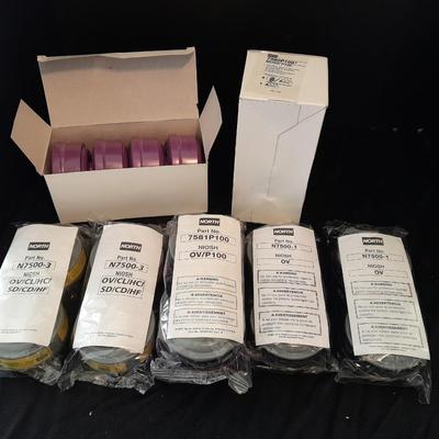 Honeywell NORTH safety Organic vapors respiratory replacement filters Different colors are different strengths. (1)