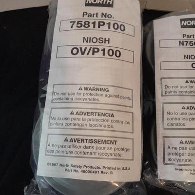 Honeywell NORTH safety Organic vapors respiratory replacement filters Different colors are different strengths. (1)