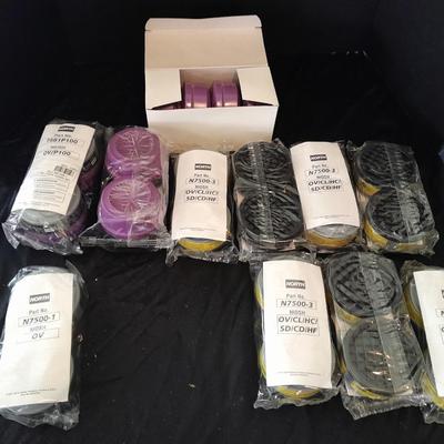 Honeywell NORTH safety Organic vapors respiratory replacement filters Different colors are different strengths. (2)